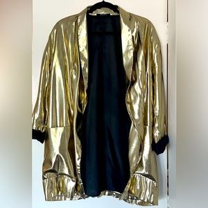 Vintage PG Collections Gold Lamé Over Sized Blazer